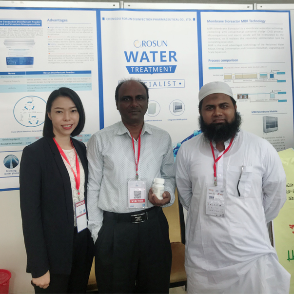 Rosun participou da exposição de tratamento de energia e água de Bangladesh 2018